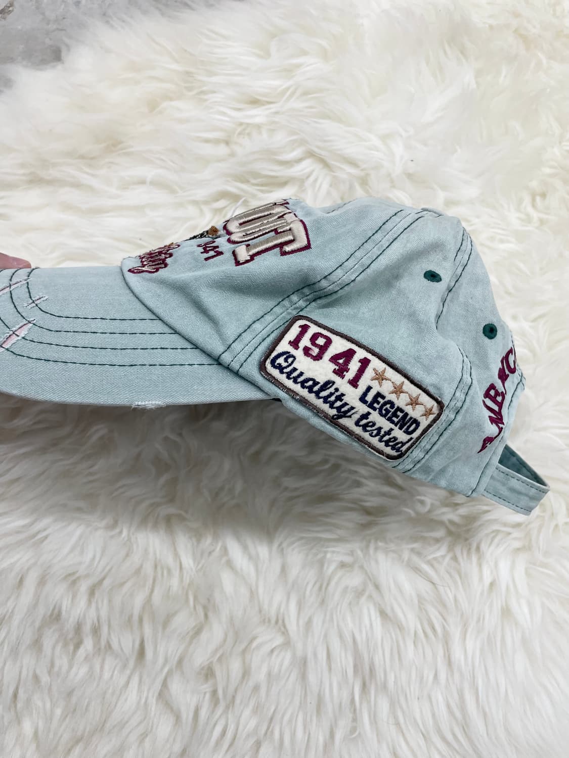 지프 민트 워싱 자수 캡 상품이미지4