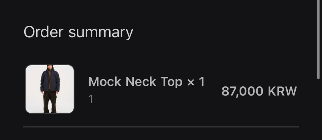 혜인서 모크넥 롱슬리브 카키 티셔츠 상품이미지2