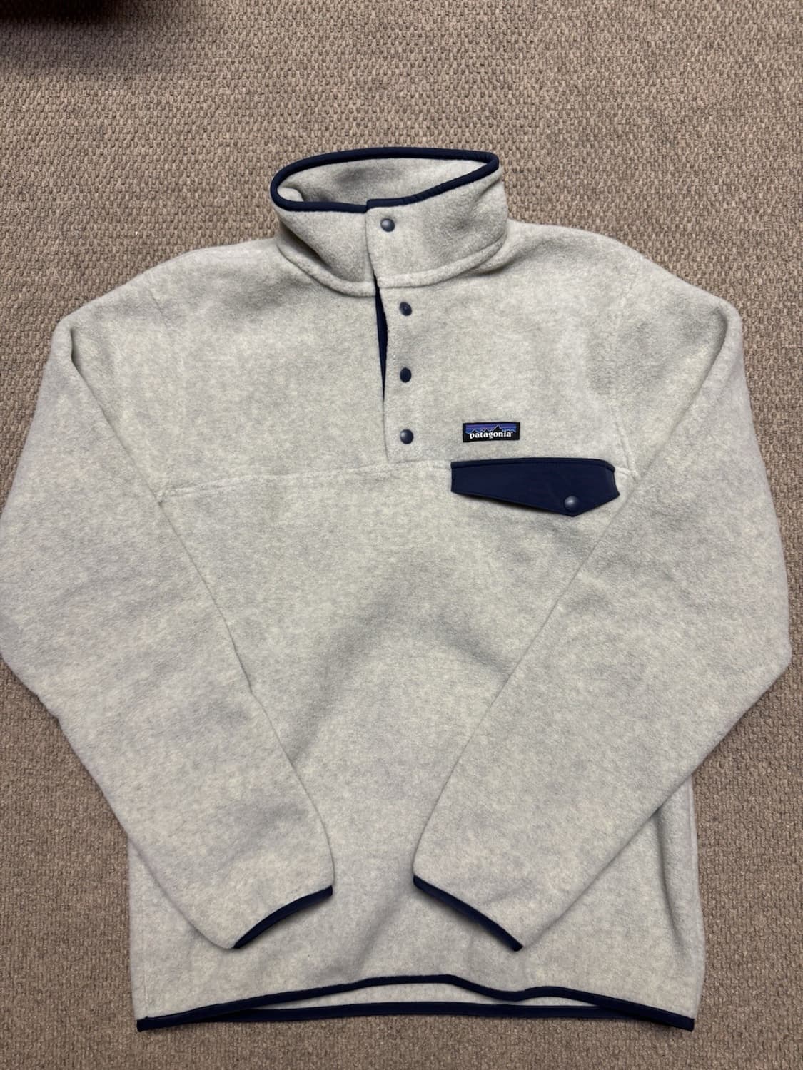 24SS 파타고니아 라이트웨이트 신칠라 스냅-티 풀오버 오트밀 헤더 상품이미지1