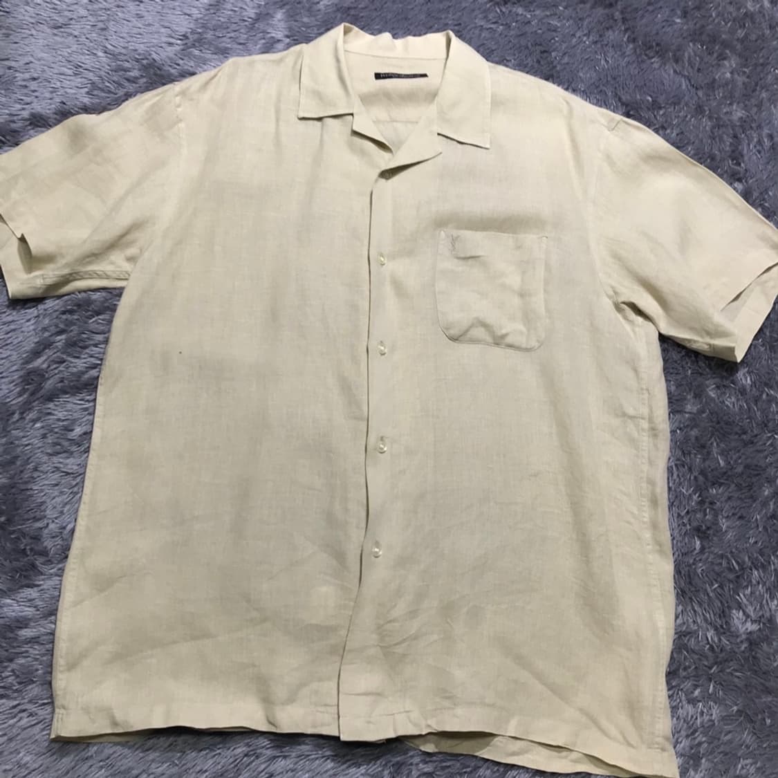 [[2XL, A급] 입생로랑(YSL) 린넨 반팔 셔츠@338 상품이미지1