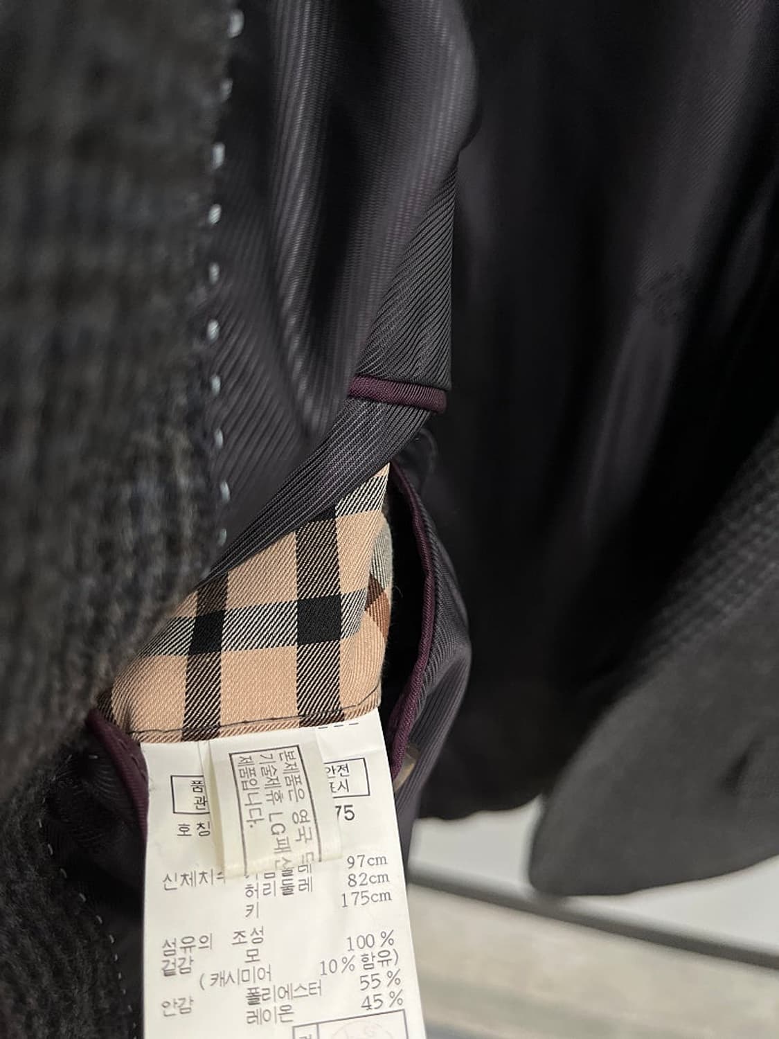 95-100) 닥스 엘보패치 캐시미어 자켓  상품이미지9