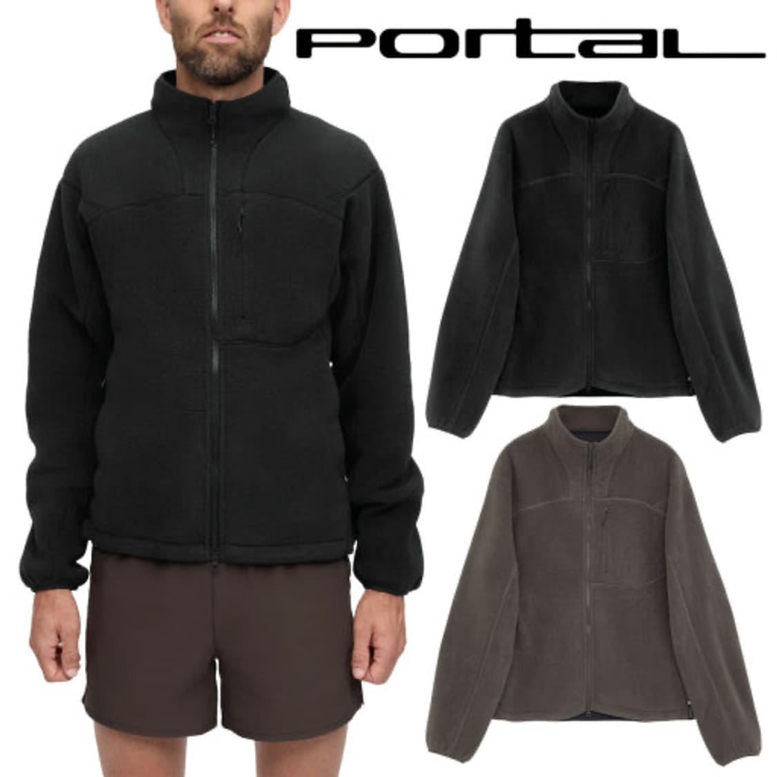 portal 후리스 플리스 black M 상품이미지1