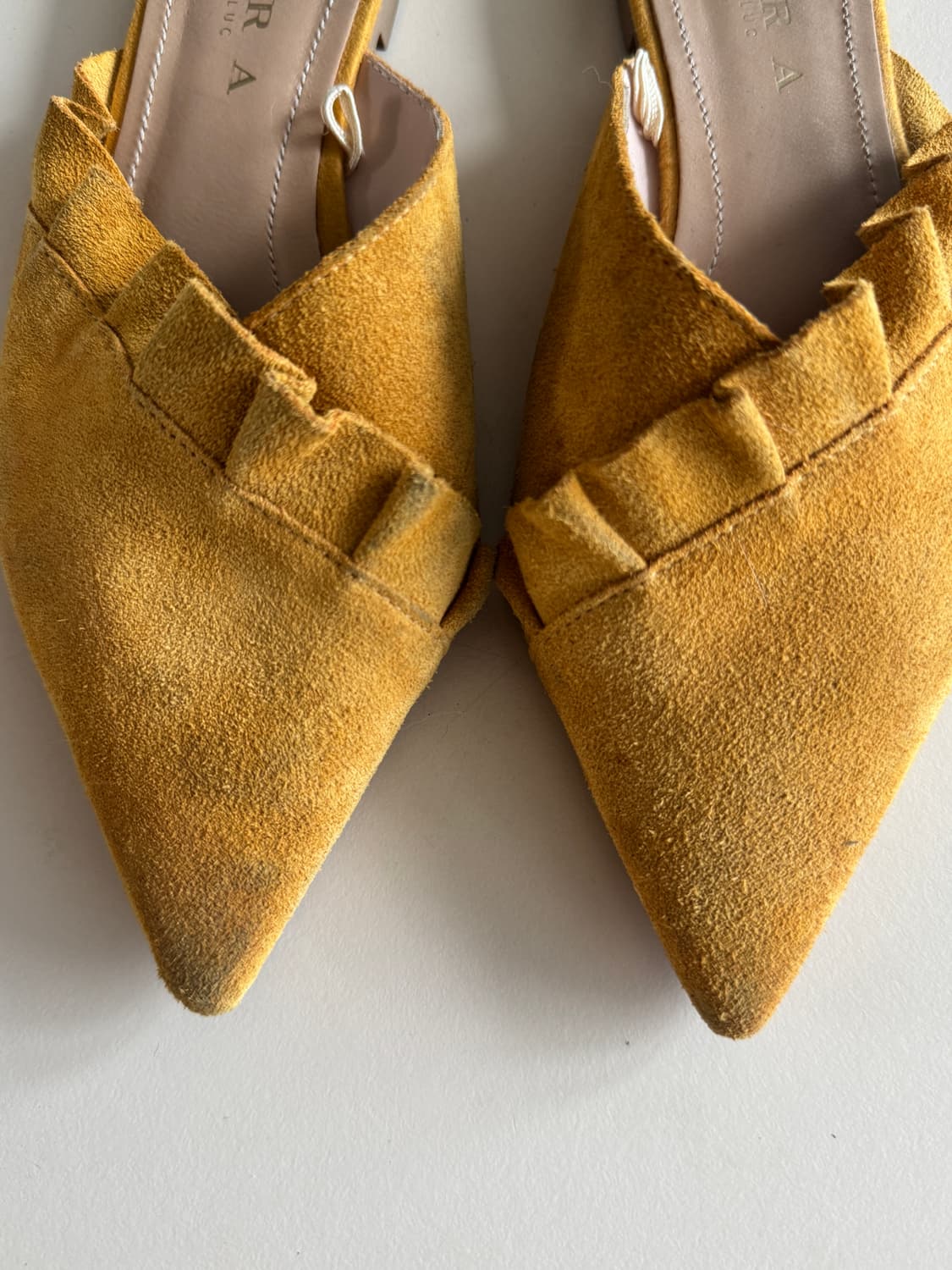 Zara Suede Flat Mules 상품이미지3