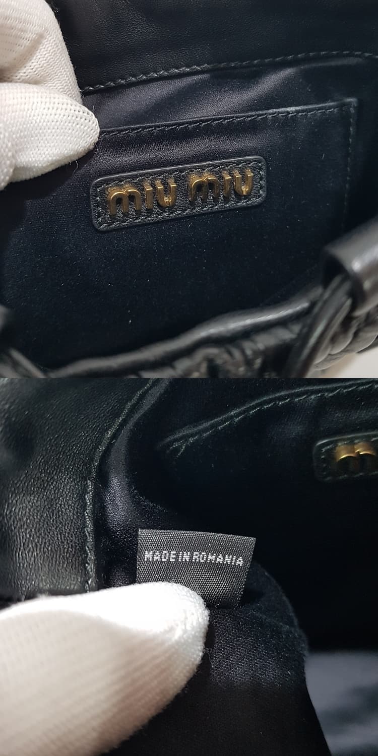 미우미우 마테라쎄 나파 레더 버킷백 5BE085 상품이미지9