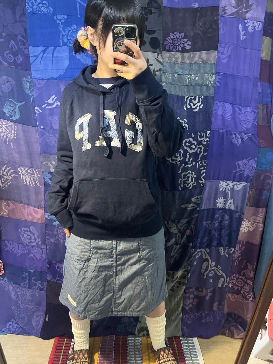 GAP 갭 패치워크 후드티 상품이미지2