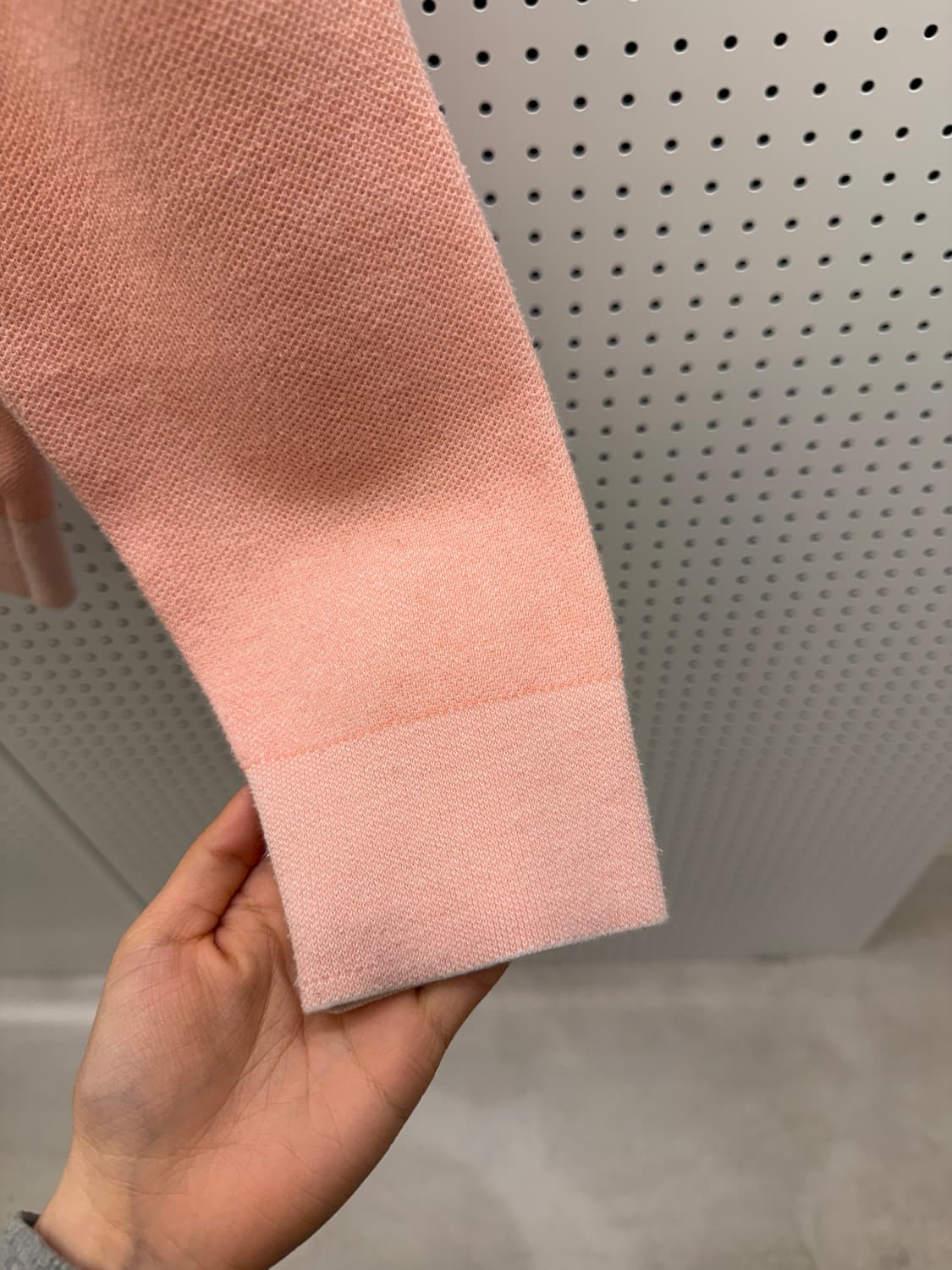 라코스테 크록 로고 라운드 니트 핑크 U1698 상품이미지4