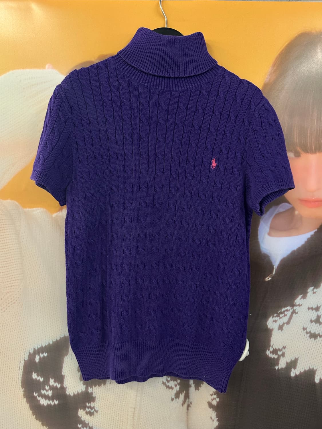 POLO 폴로 퍼플 목폴라니트 상품이미지1