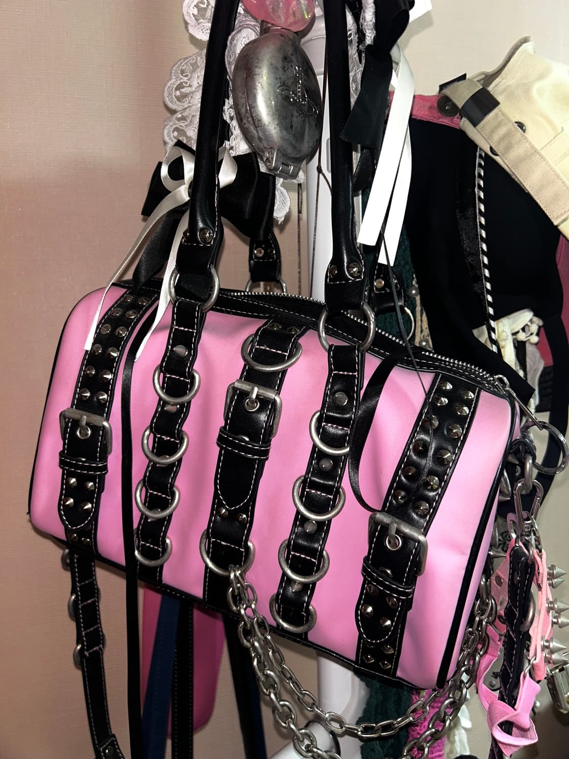 Dolls Kill Rock Punk Stud Piercing Bag 상품이미지3