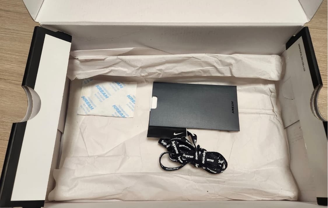 나이키 슈프림 에어포스 블랙 260 상품이미지6