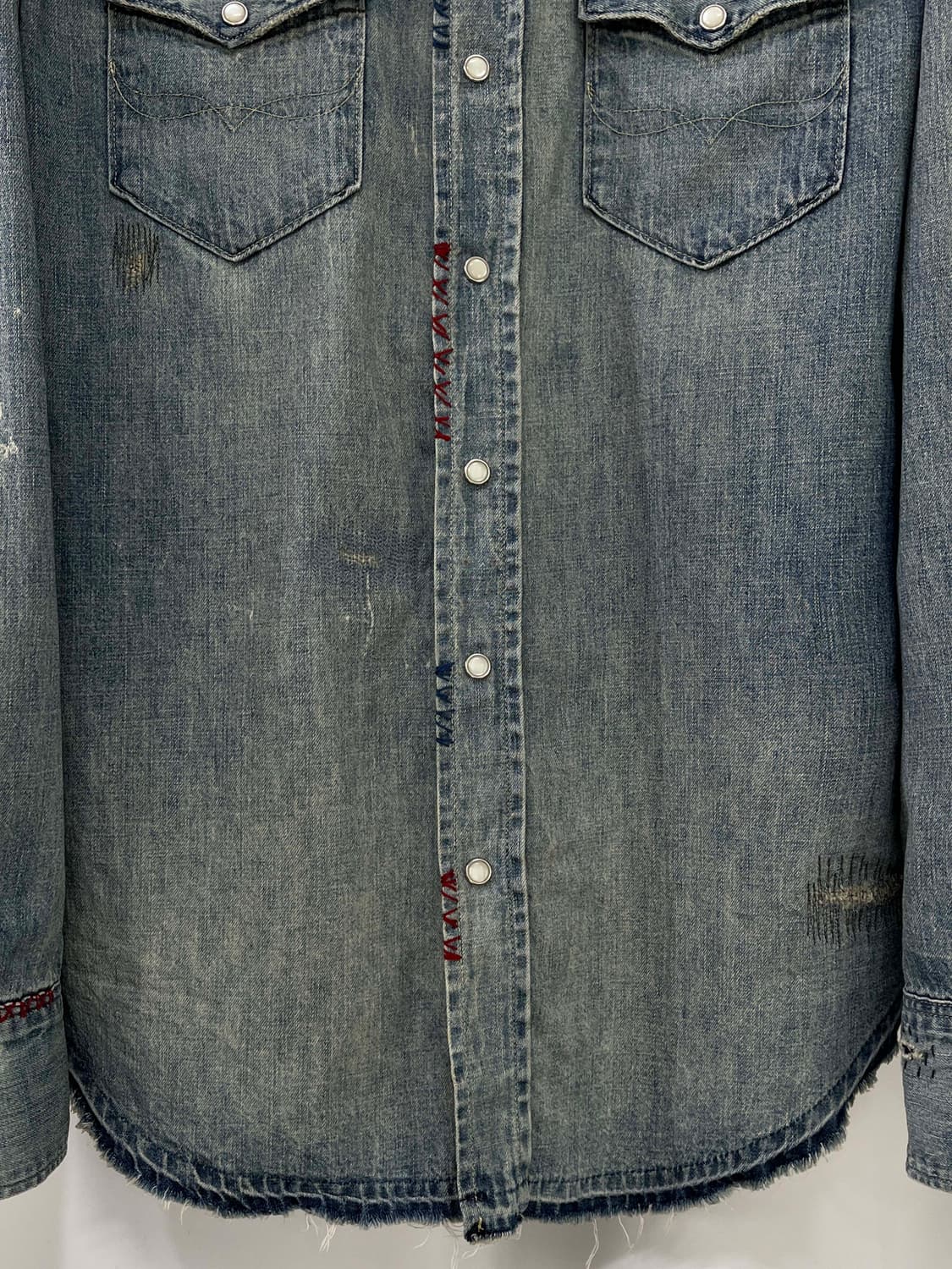 폴로 랄프로렌 리페어 콘초 아즈텍 사우스 웨스턴 데님 셔츠 상품이미지8