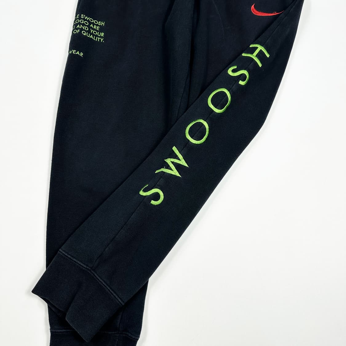 나이키 더블스우시 블랙 코튼 조거팬츠 (M) 상품이미지5