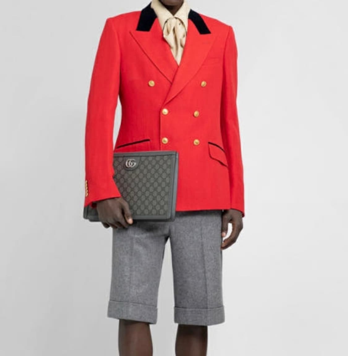 구찌 GG 오피디아 포트폴리오 케이스 그레이 블랙 (새상품) 상품이미지1