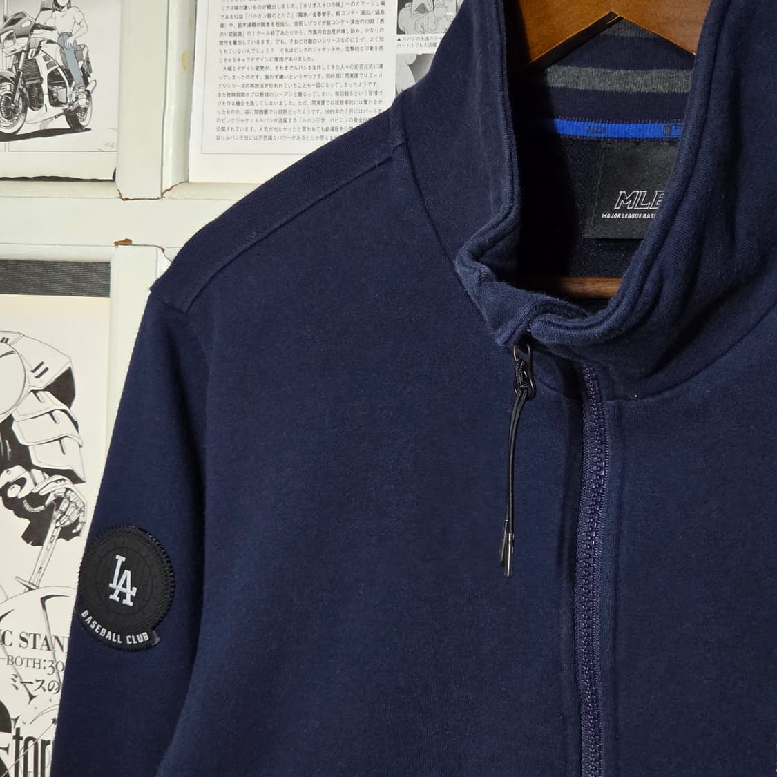 MLB LA다저스 자수로고 네이비 집업 상품이미지3