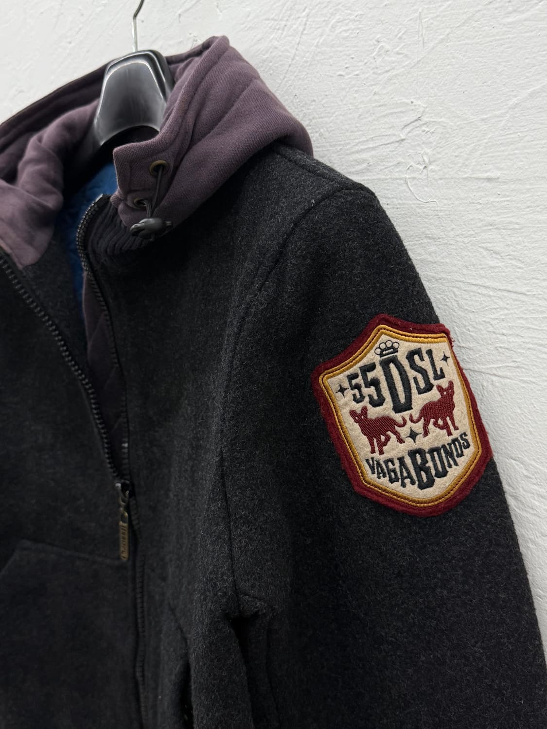 55dsl 패치 울 점퍼 상품이미지3