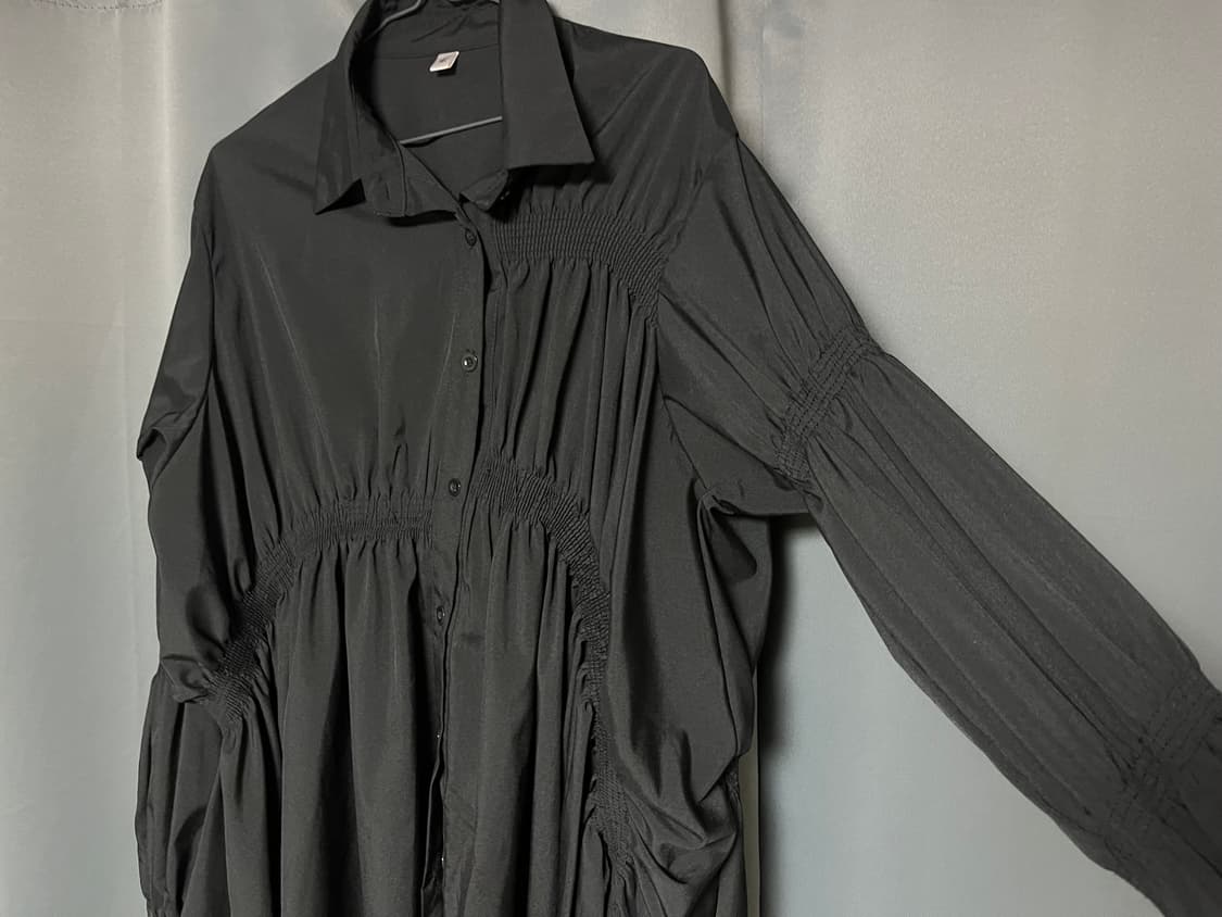 셔링 언발란스 셔츠 상품이미지3