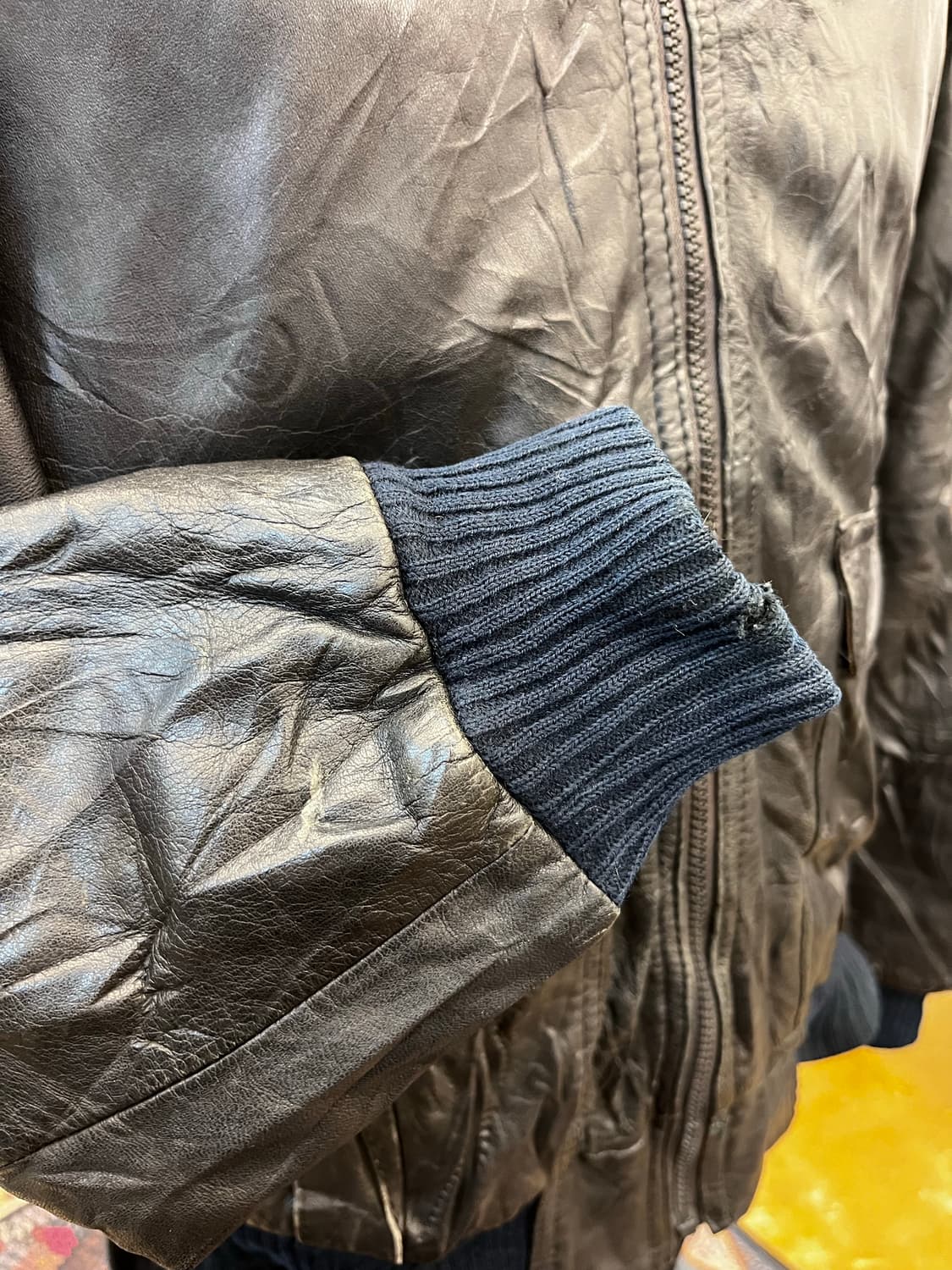 Echtes Leder 리얼 레더 블루종 자켓 상품이미지5
