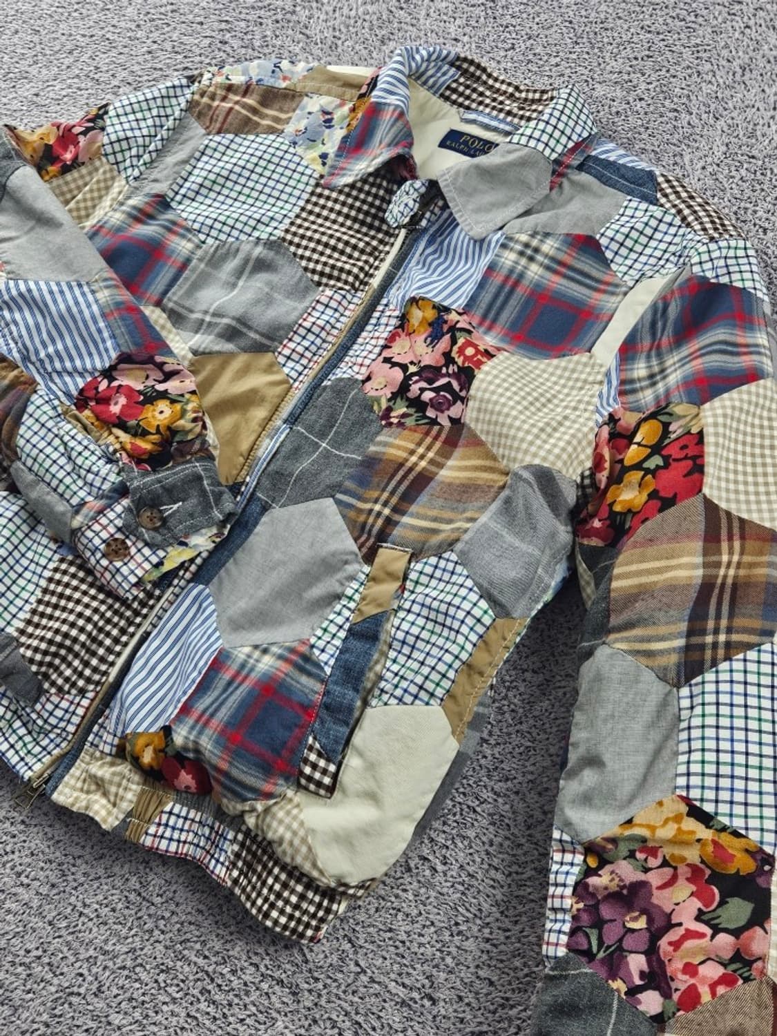 폴로랄프로렌 멀티컬러 패치워크 블루종 자켓 ( S ) / 11254 상품이미지7