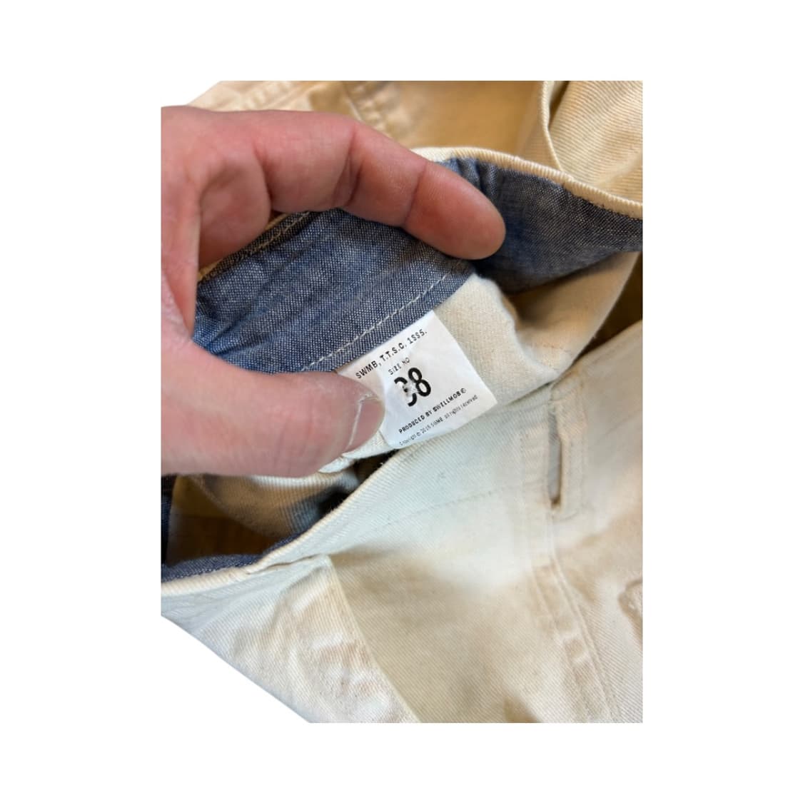 M) JPN 앵커 포인트 워크 쇼츠 오프화이트BC-008 상품이미지6