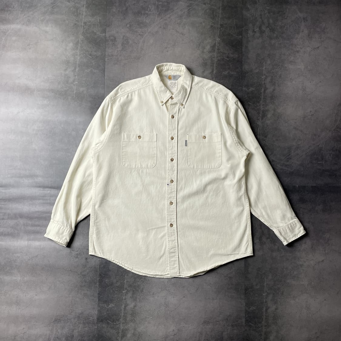 CARHARTT 칼하트 빈티지 아이보리 코튼 워크셔츠 A00414 상품이미지1