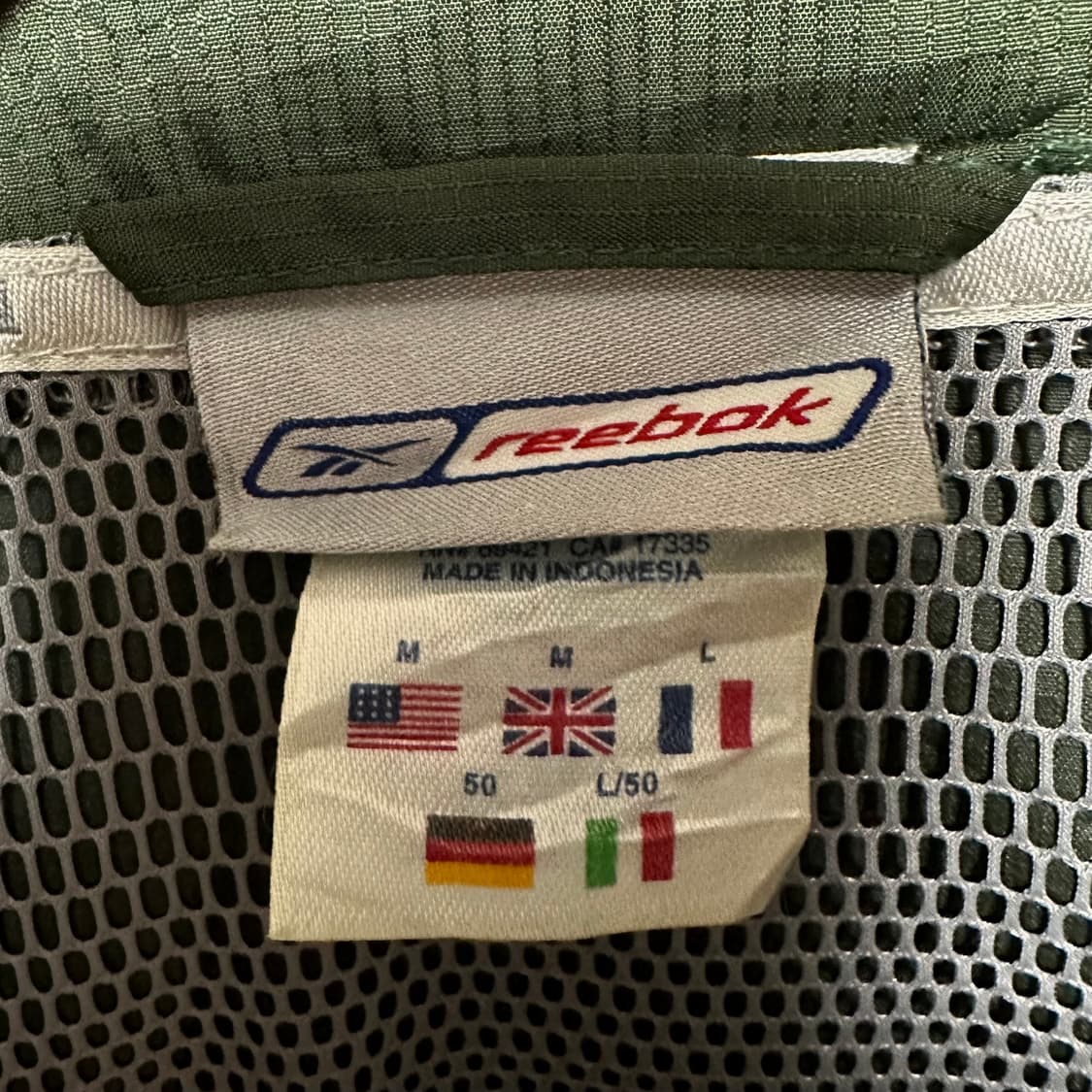 [XL]리복 네이비 & 그린 바람막이 상품이미지5