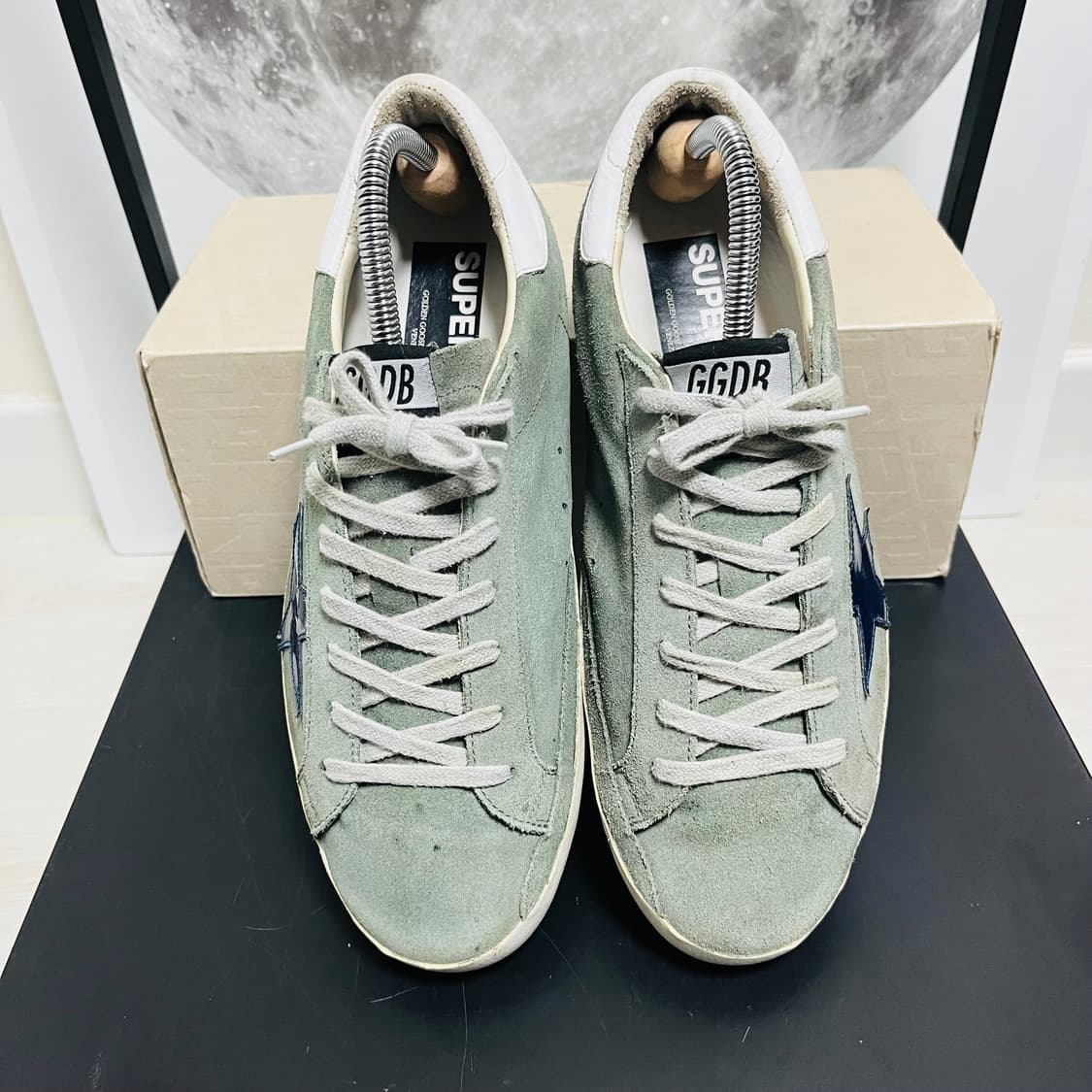 정품 41) 골든구스 그린 누벅  스니커즈 265~270 상품이미지3