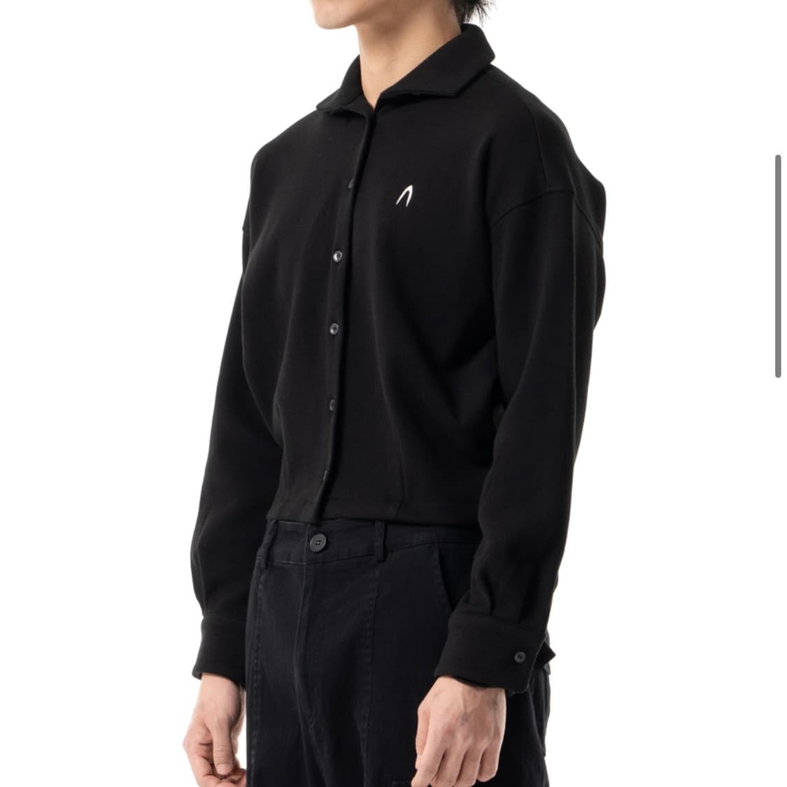 아캄 프린티드 크롭 자켓 블랙 상품이미지2