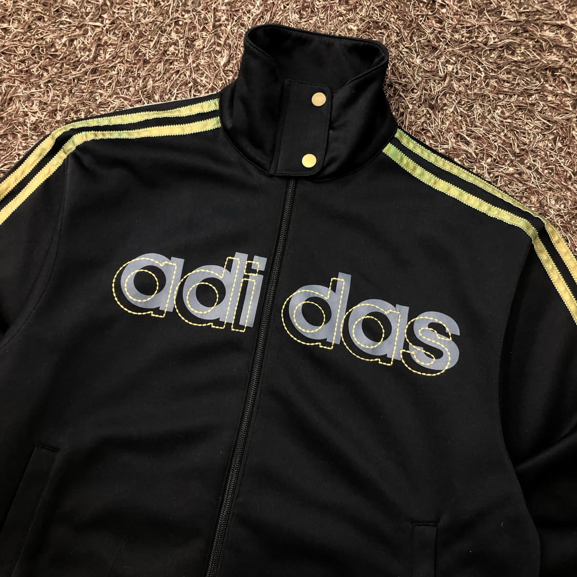 아디다스 넥버튼 로고 져지 트랙 자켓 상품이미지2
