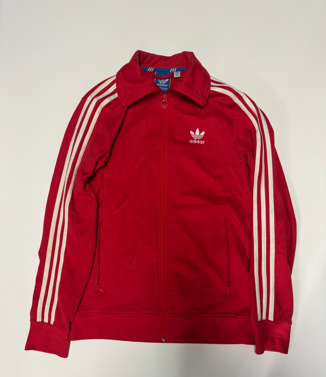 공용 희귀!! 아디다스 레드 유로파 트랙 삼선 져지 S~ M 상품이미지1