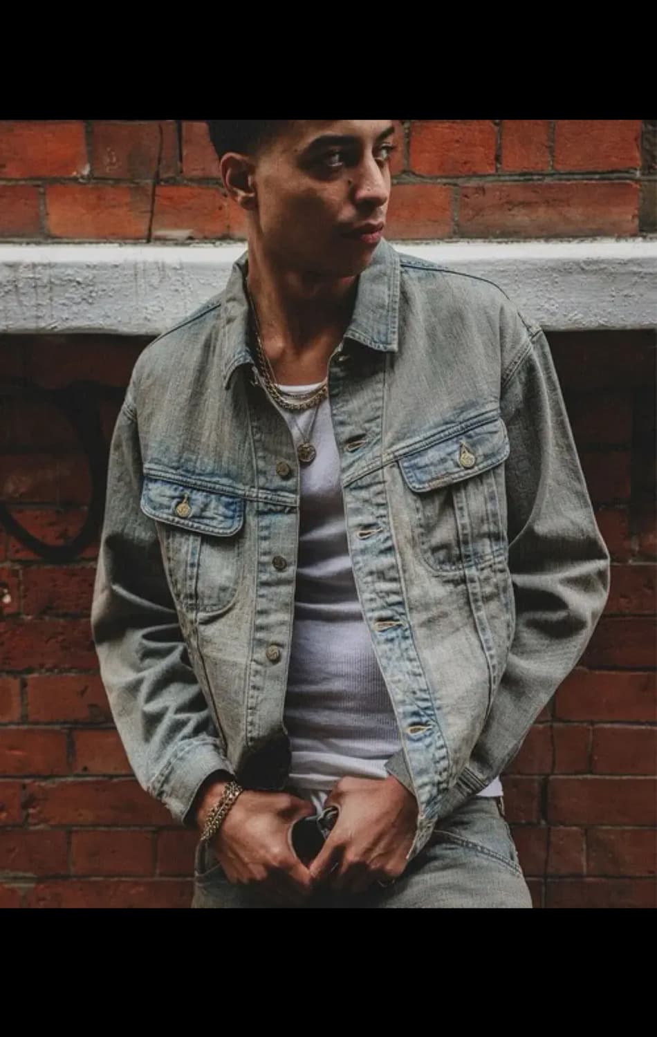 빔즈 x LEE 라이더스 별주 빈티지워싱 데님 자켓 상품이미지5