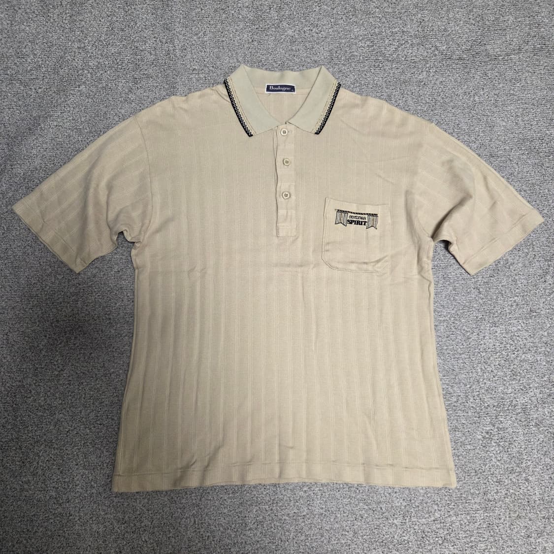 일본제 Boulogne 카라넥 반팔 티셔츠 L(100) 상품이미지1