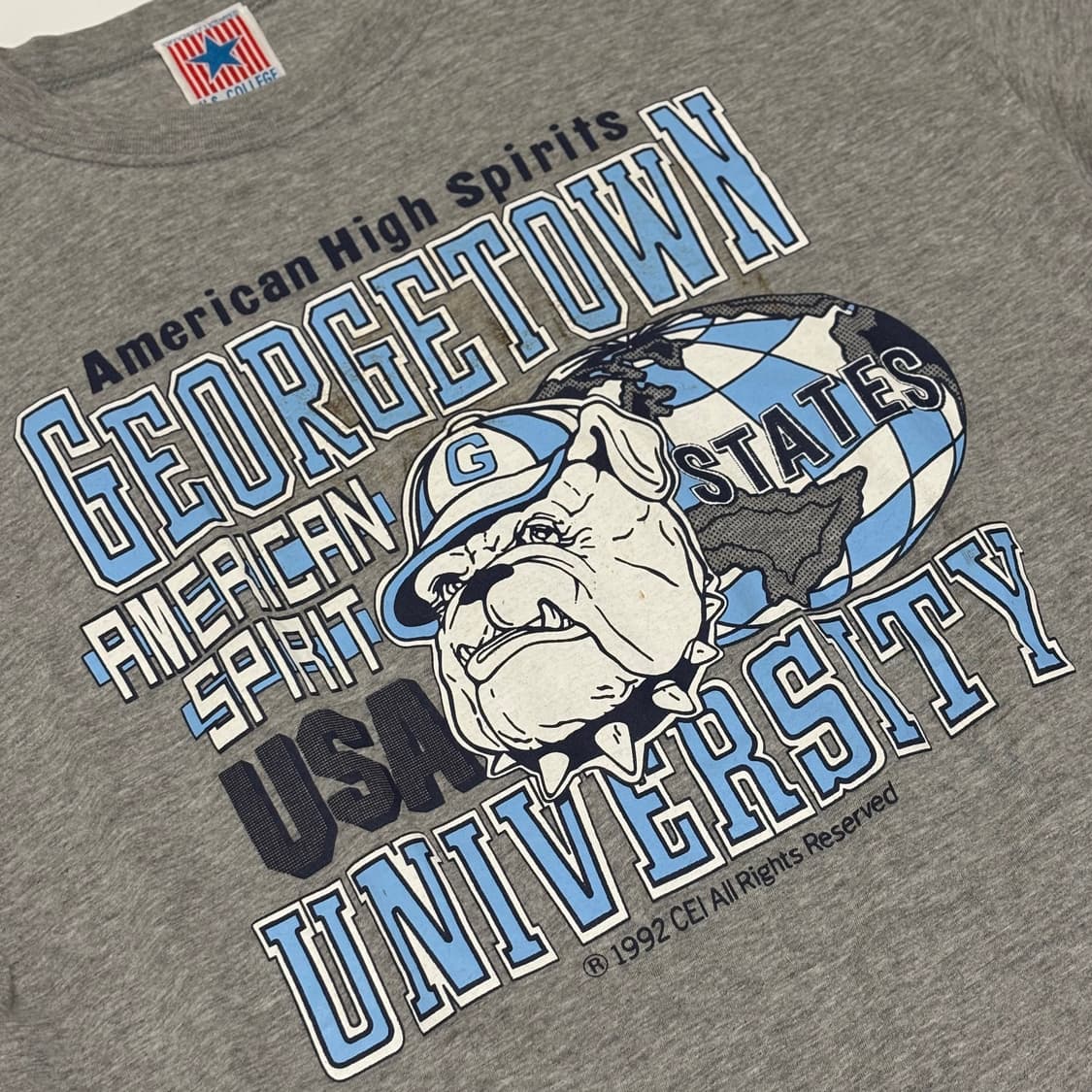 조지타운 불독 그래픽 티셔츠 상품이미지2