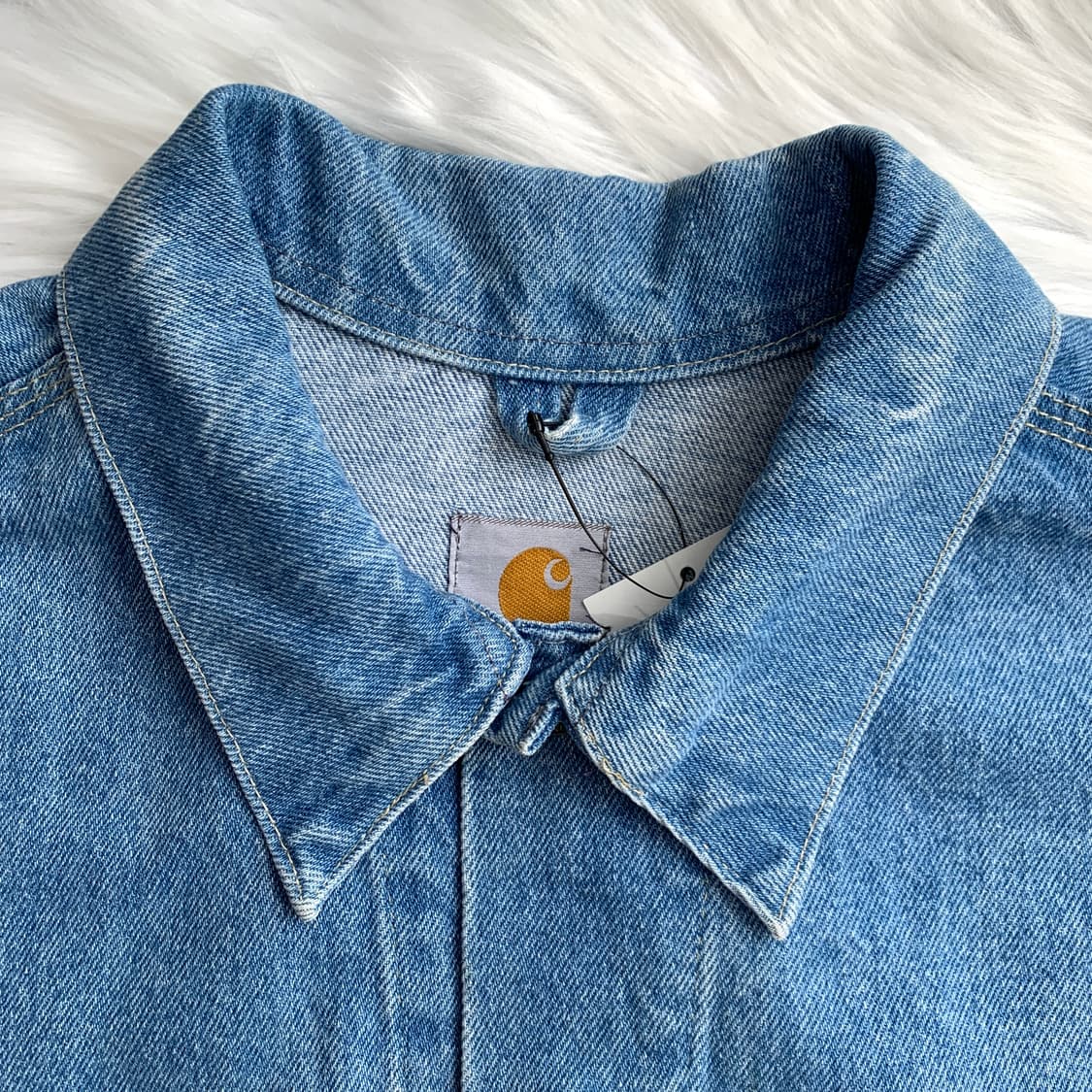 칼하트 CARHARTT 빈티지 연청 데님 자켓 1637 상품이미지4