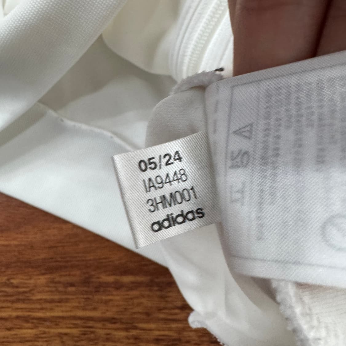 M 아디다스 화이트 트레이닝 트랙탑 져지  상품이미지6