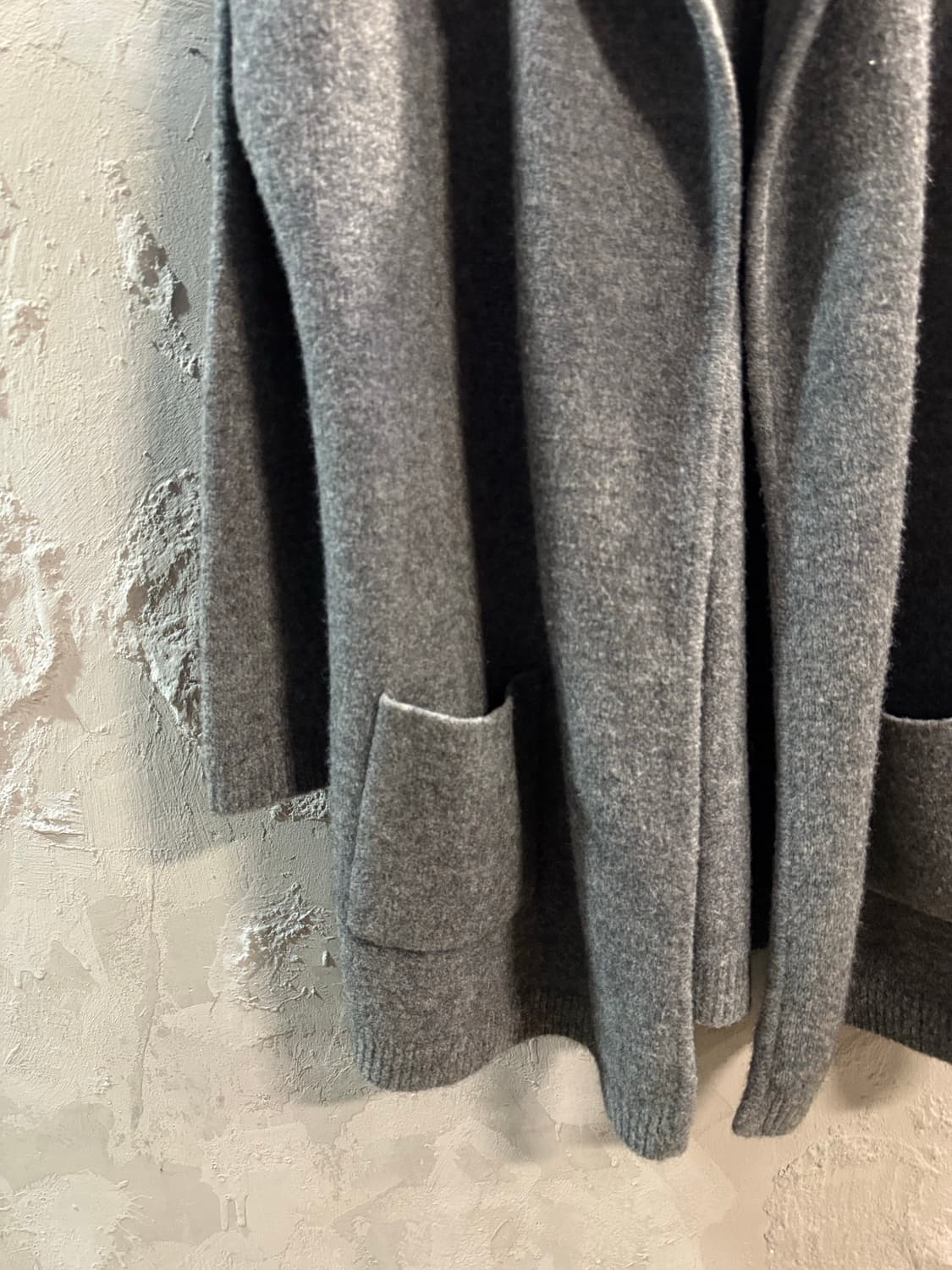 띠어리 theory 울 블렌드 오픈 롱 가디건 그레이 S 상품이미지2