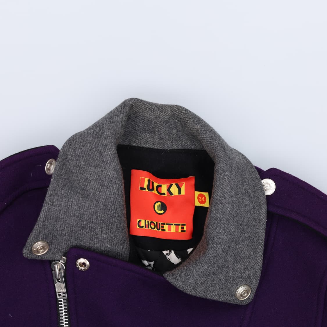 34 럭키슈에뜨 여성 울 라이더자켓 0209H1 상품이미지3