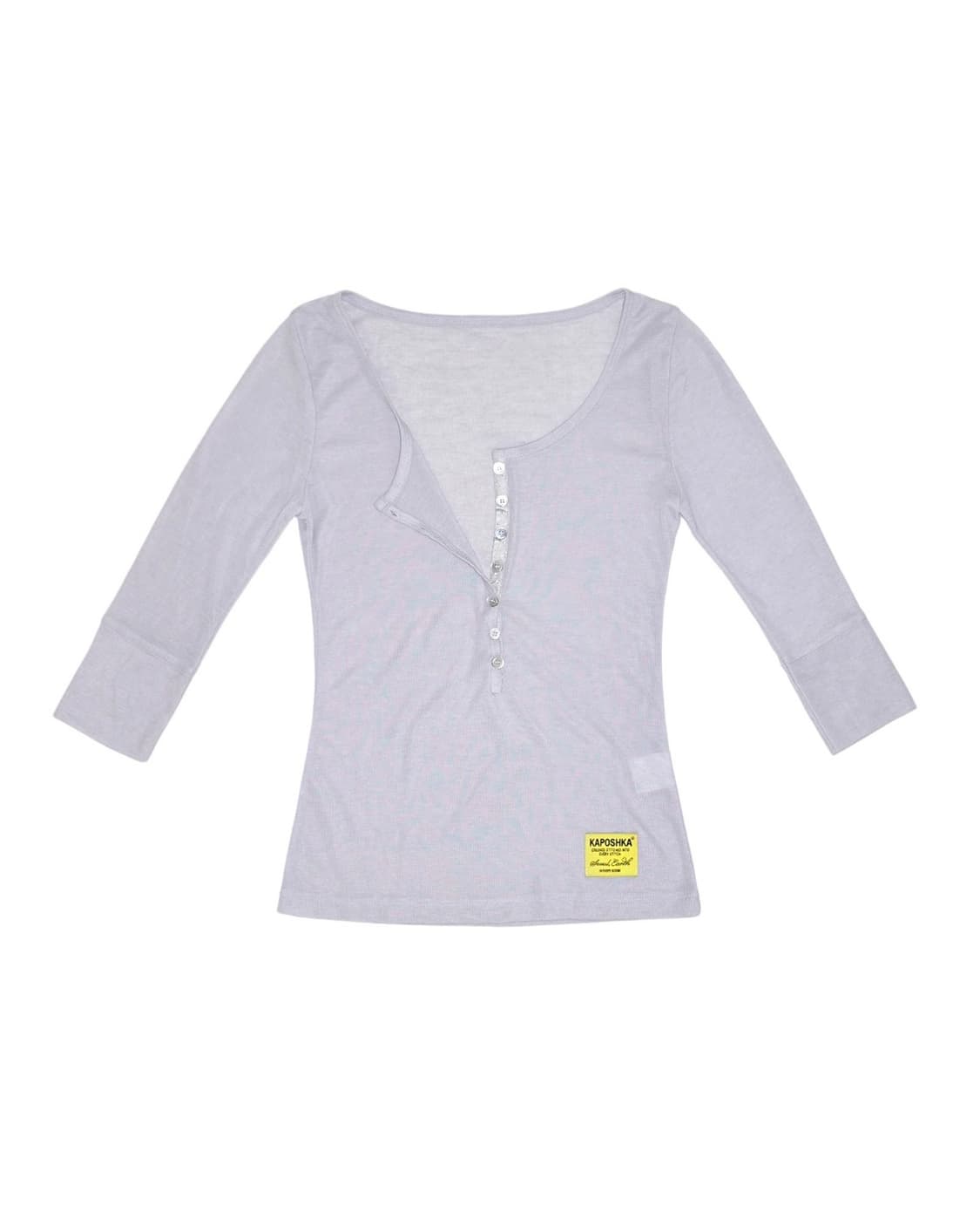 KAPOSHKA 3/4 sleeve tee light gray 슬리브티  상품이미지1