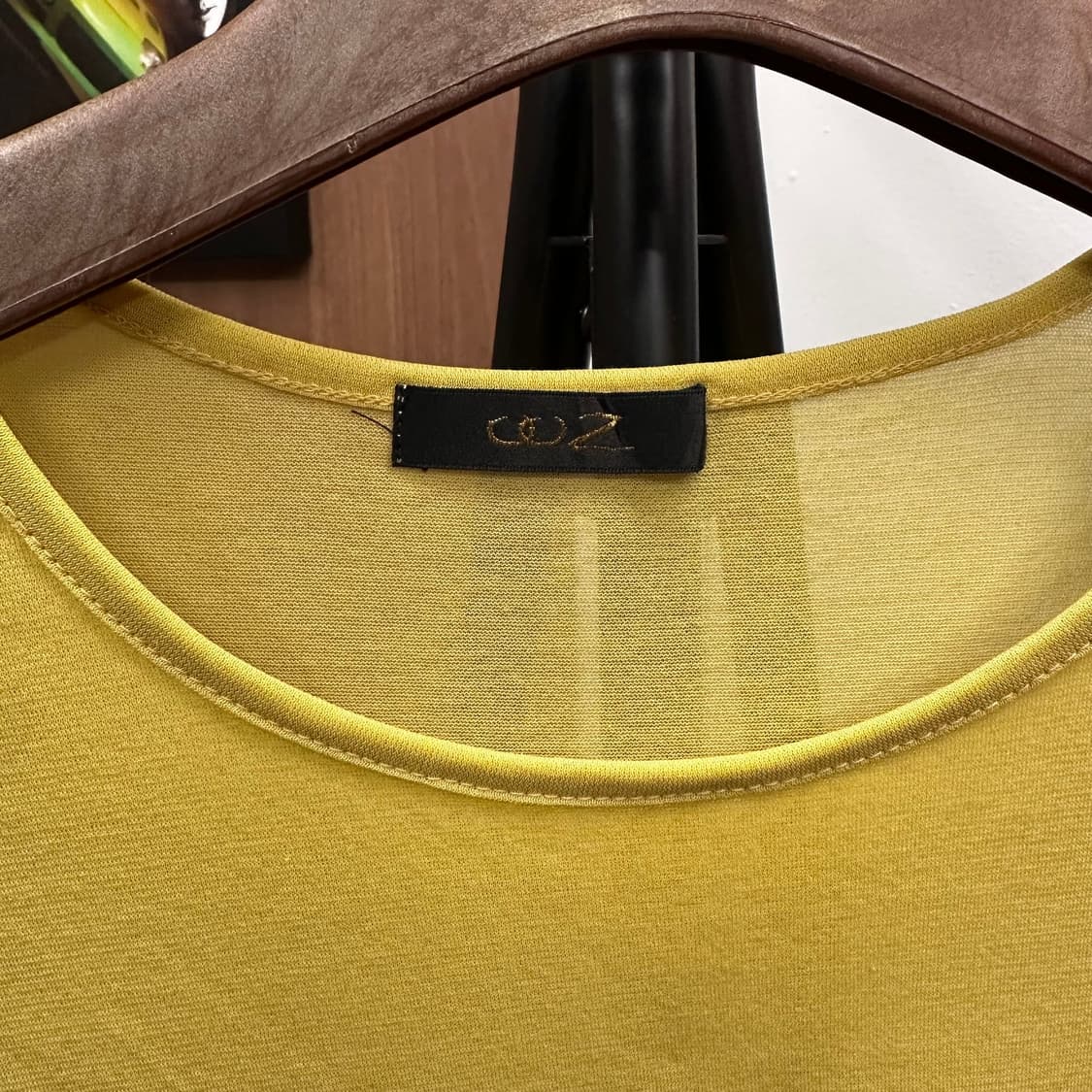 Mustard Reprint Sheer Top  상품이미지7