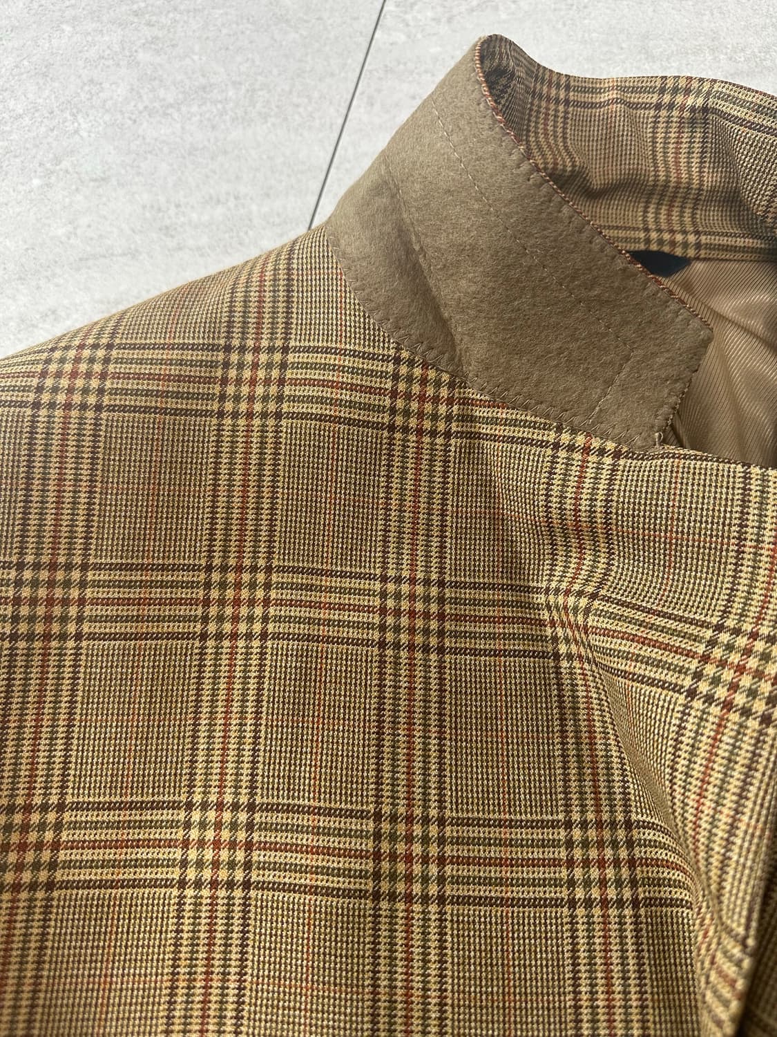 (미사용)90s 버버리 런던 빈티지 체크 블레이저 체크 자켓  상품이미지7