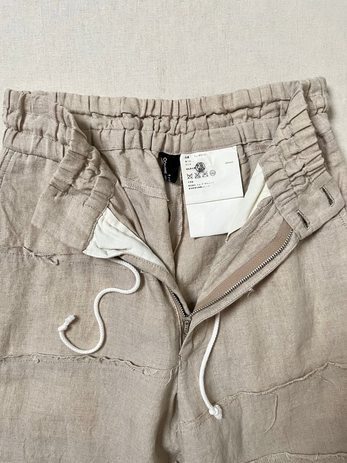 꼼데가르송 린넨 컷오프 이지팬츠 comme des garcons 상품이미지7