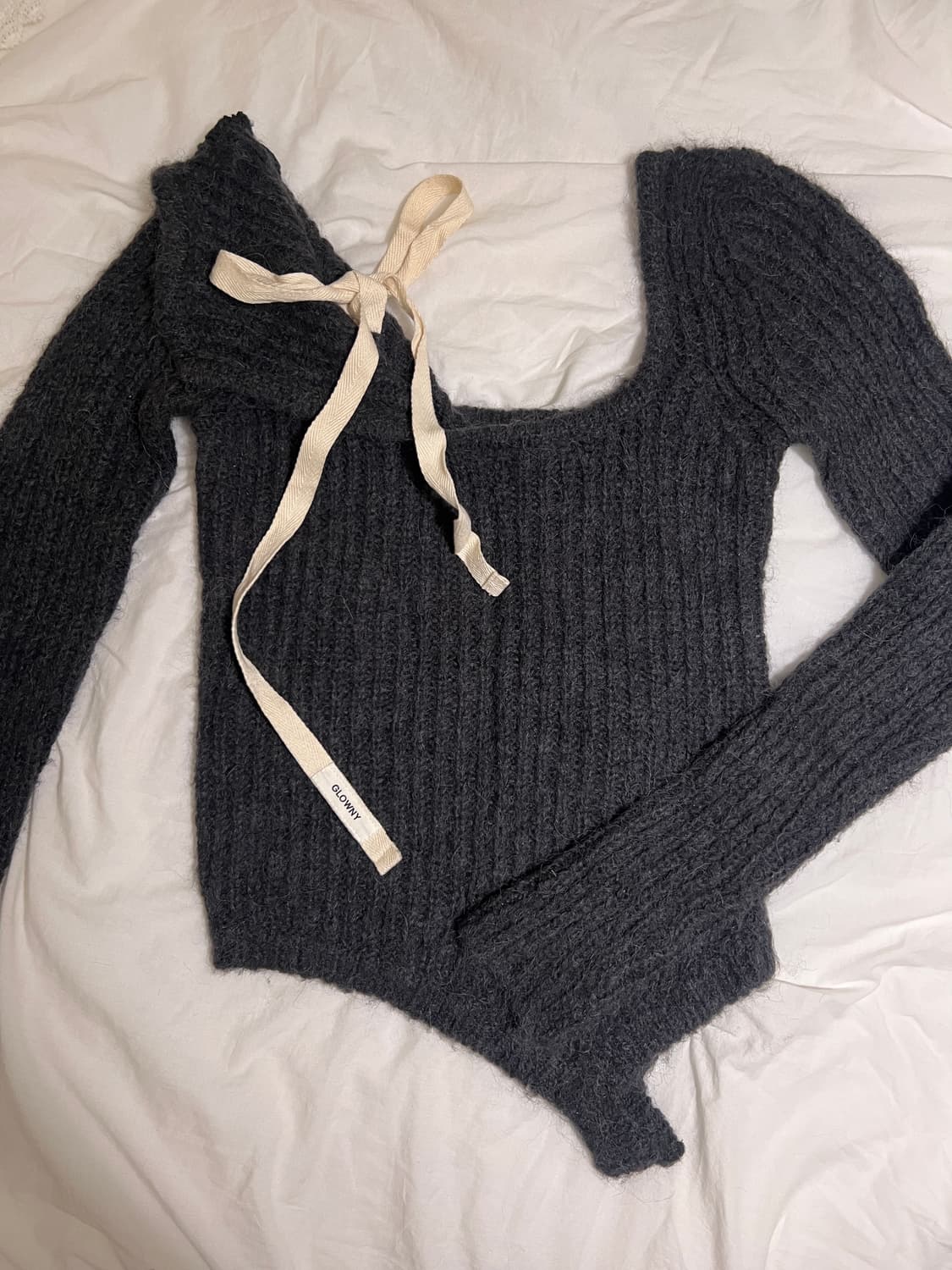 Glowny isa knit top 글로니 아이사 니트 (soot) s 상품이미지3