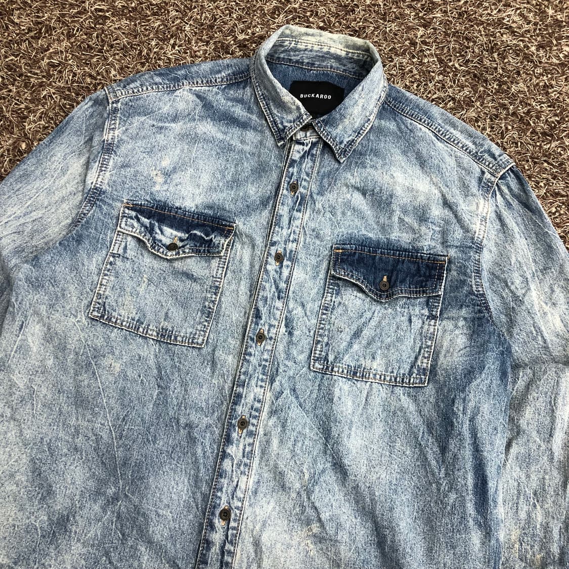 버커루 워시드 데님 셔츠  상품이미지2