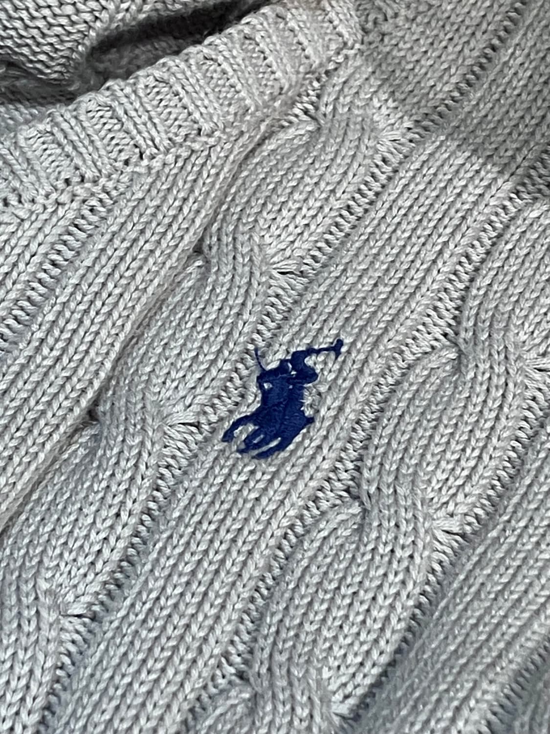 폴로 랄프로렌 브이넥 꽈배기 니트 베이지 M  #csz4162 상품이미지6