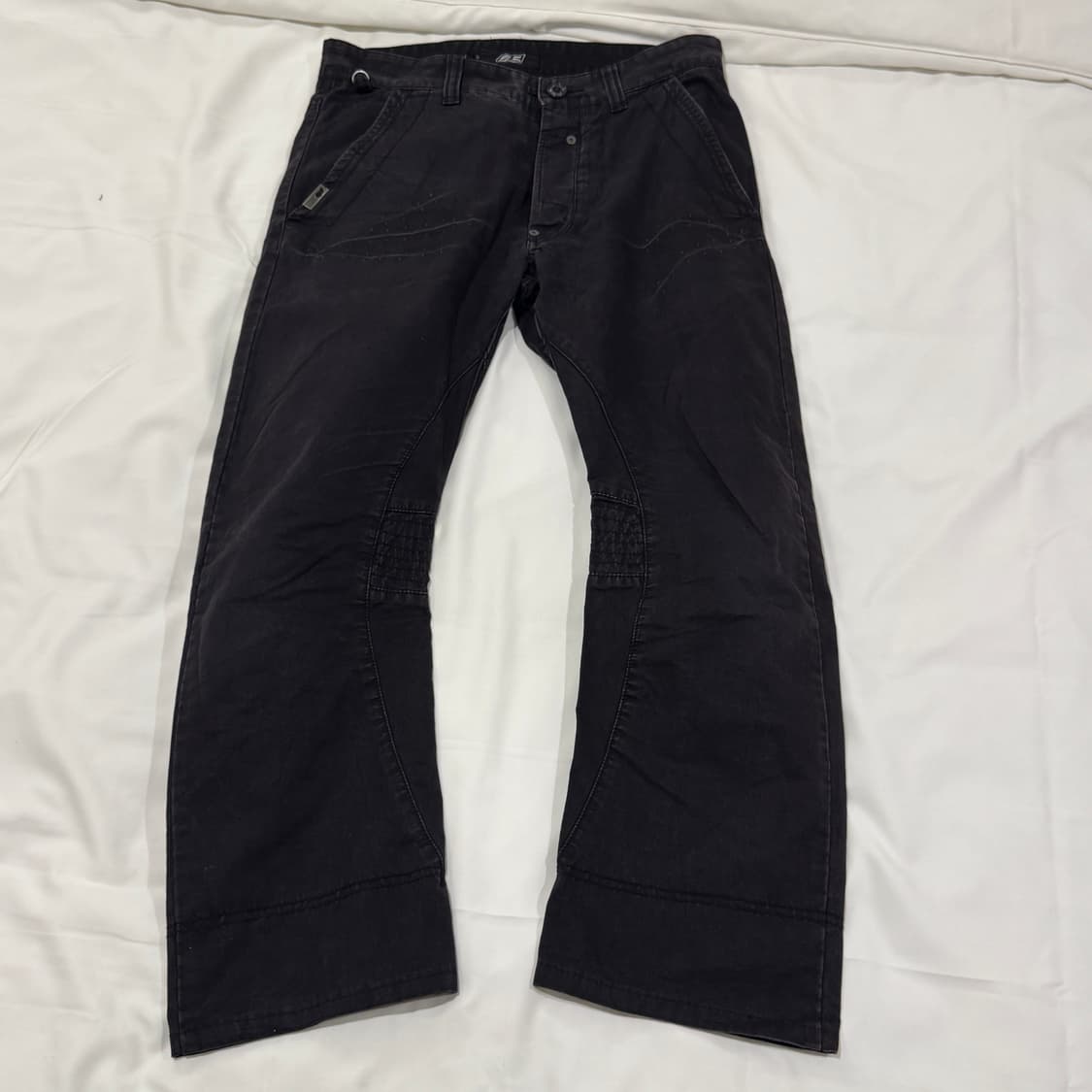 디젤 커브드 핏 코튼 팬츠 블랙 29 상품이미지4