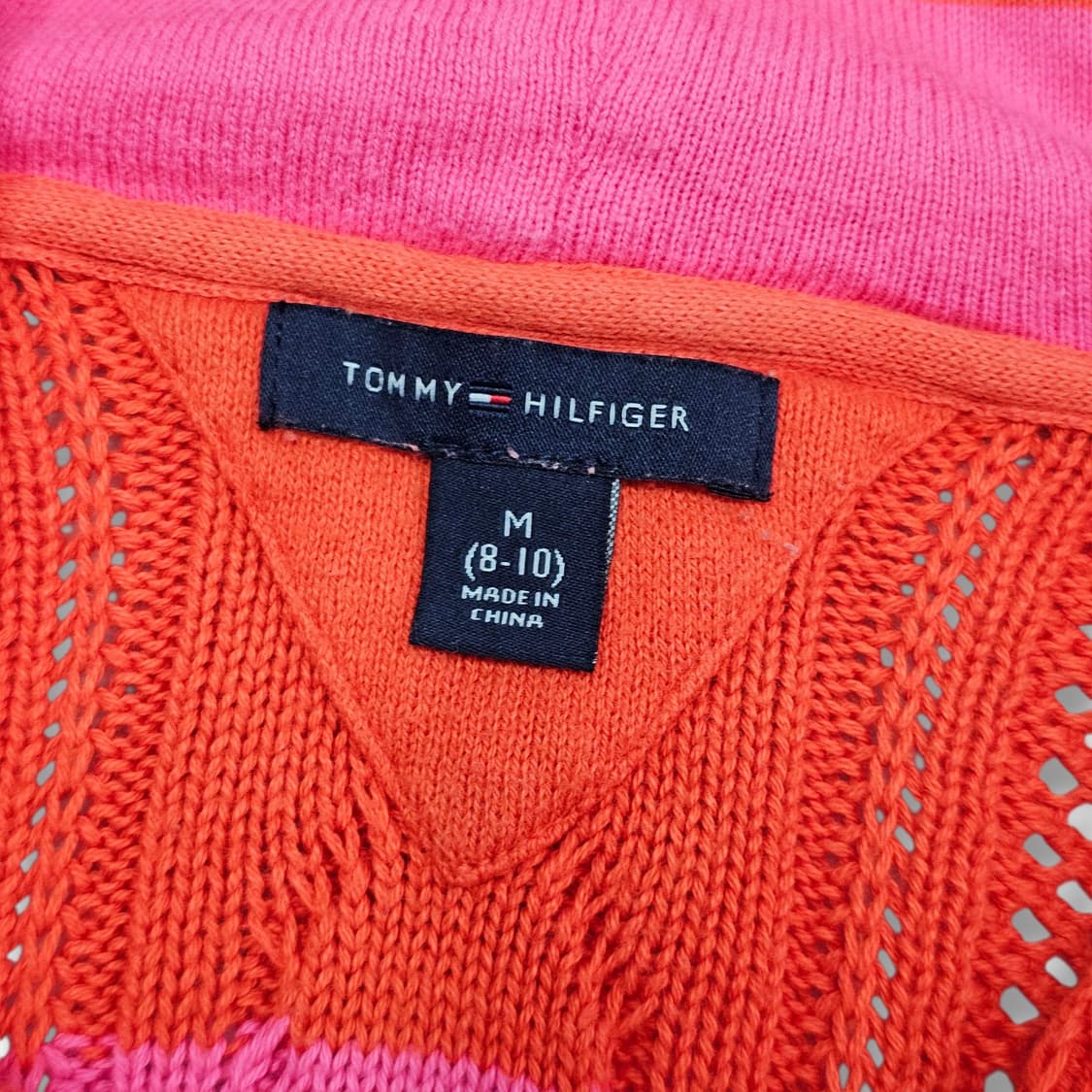 XS Tommy Hilfiger 스트라이프 니트 후드 상품이미지4