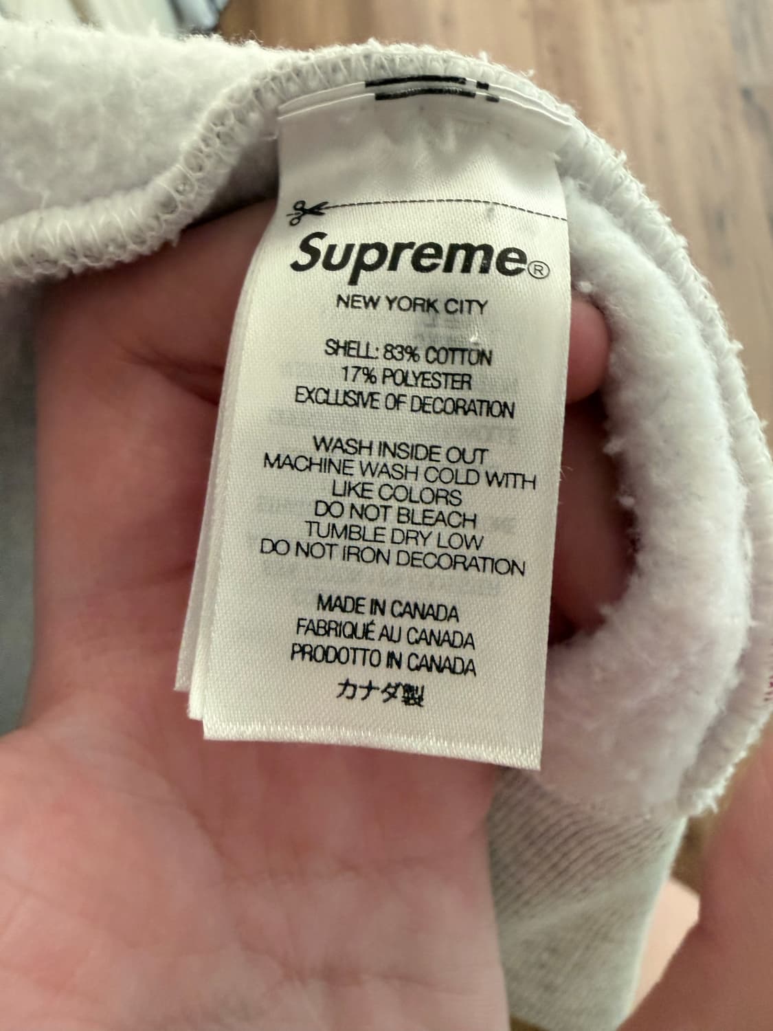 슈프림 S로고 후드집업 L 상품이미지5