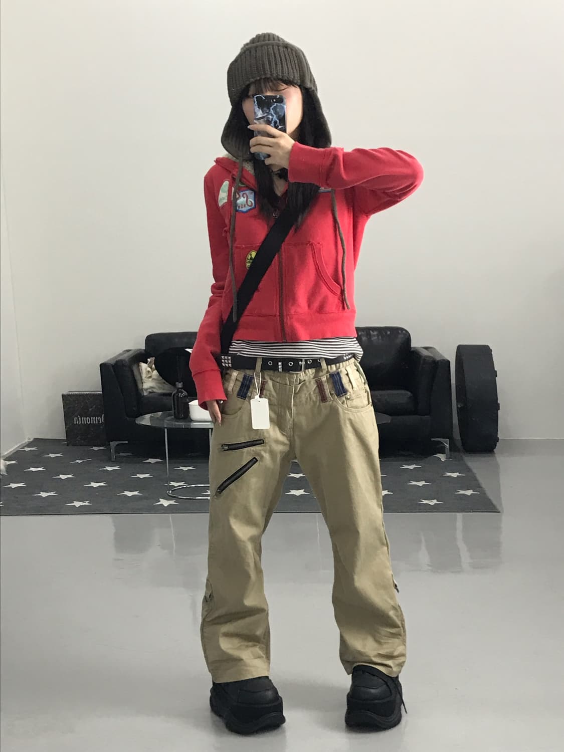 Double Focus Beige Kitsch Pants 상품이미지4