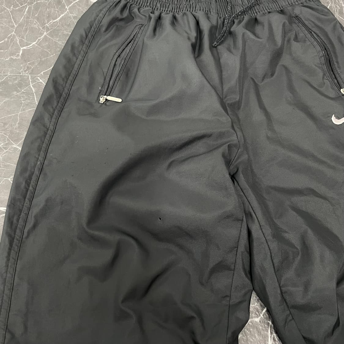 나이키 블랙 스우시 와이드 트랙팬츠 상품이미지7