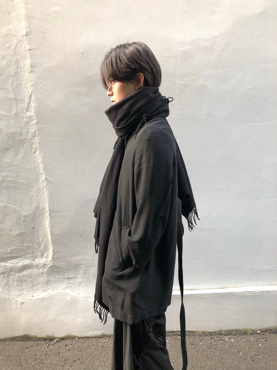 이탈리아 램스 울 100% 오버 스카프 상품이미지1