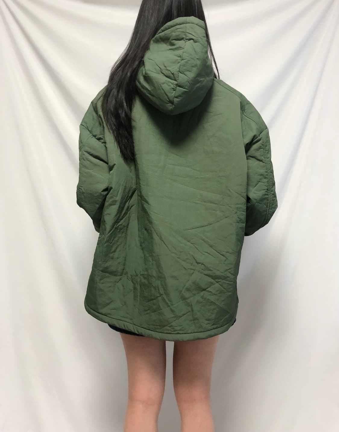 빈티지 나이키 카키 아노락 후드 상품이미지5