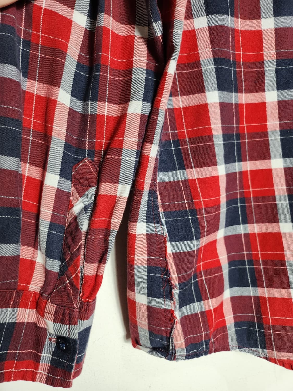 L 퀵실버 레드 체크셔츠 상품이미지5